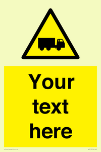 Custom Lorry Hazard Sign